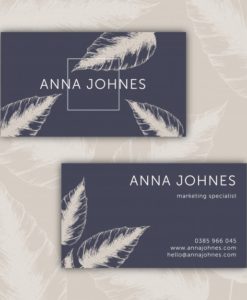 custom printed business card
